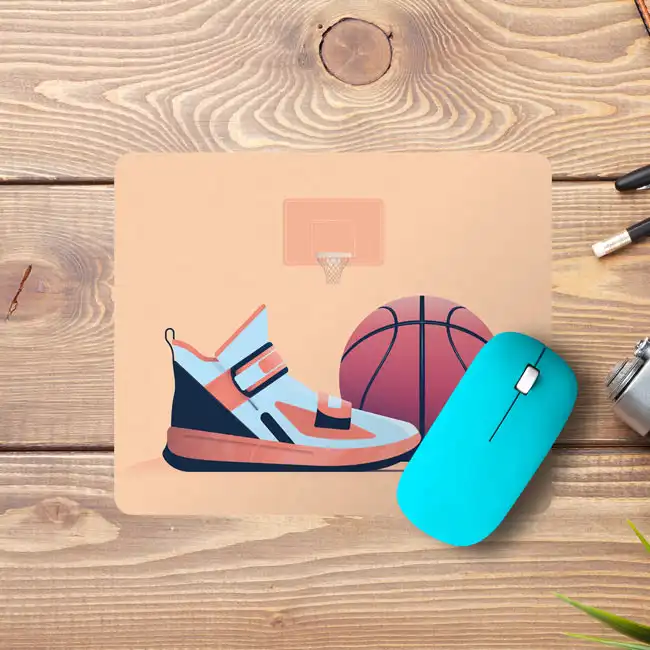 ماوس پد طرح توپ و کفش بسکتبال کد DDS121