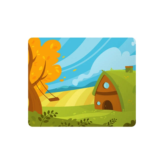 ماوس پد طرح خانه و جنگل کد DDS124