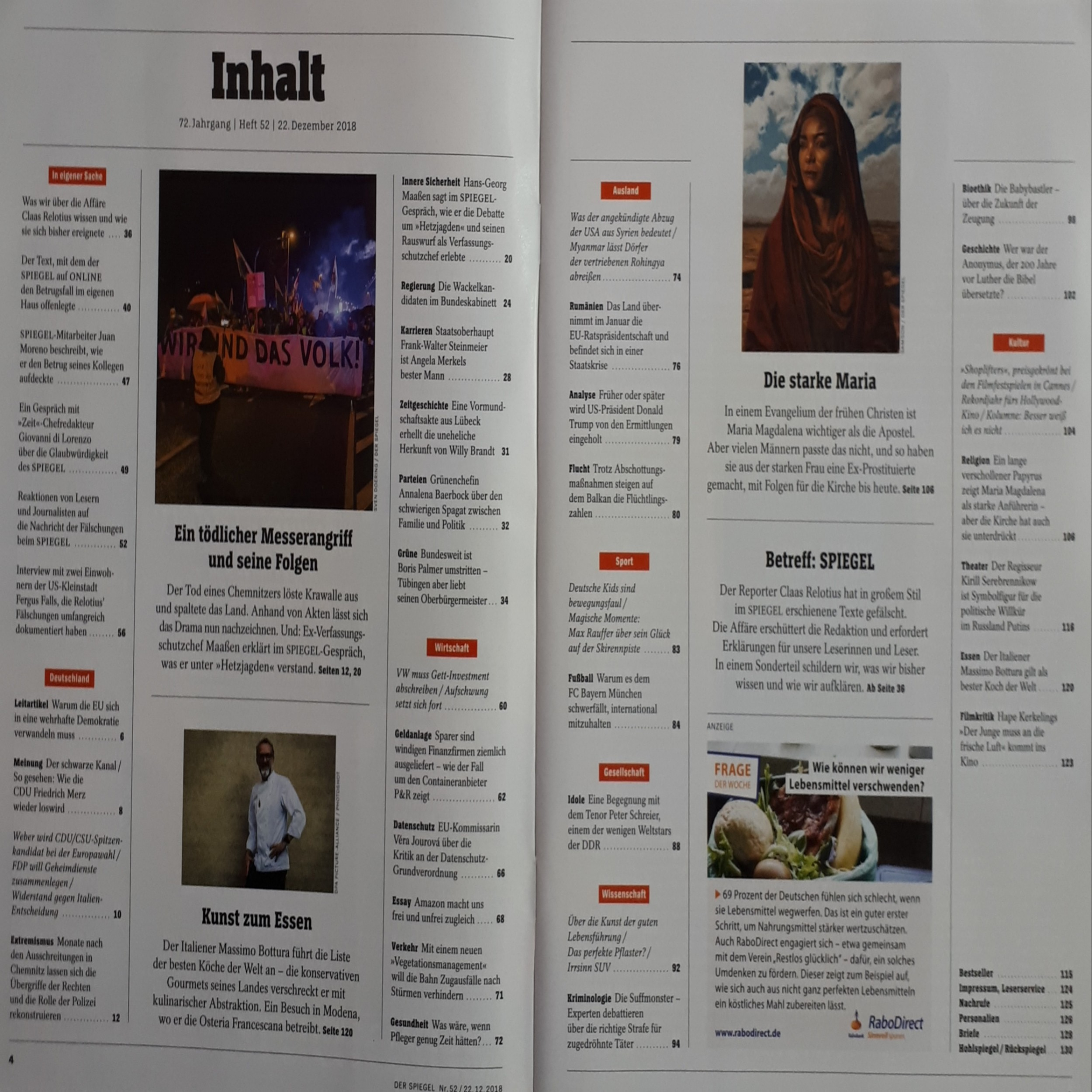 مجله اشپيگل دسامبر 2018