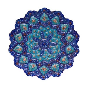 بشقاب میناکاری طرح پرداز کد 491