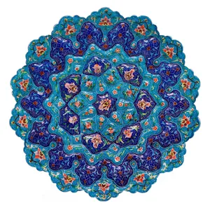 بشقاب میناکاری طرح پرداز کد 490 