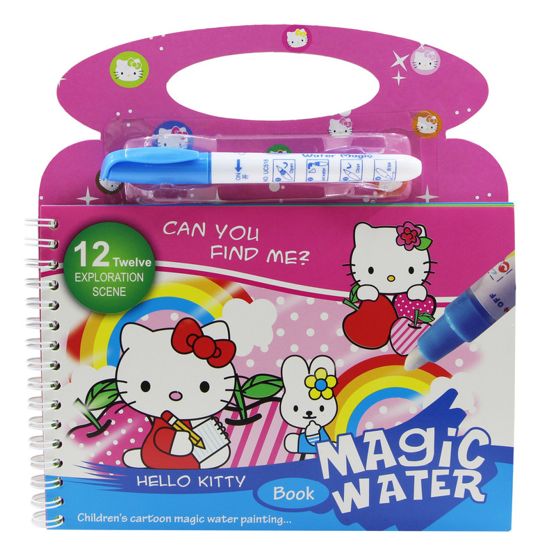 دفتر رنگ آمیزی مجیک واتر مدل kitty کد BH2-10