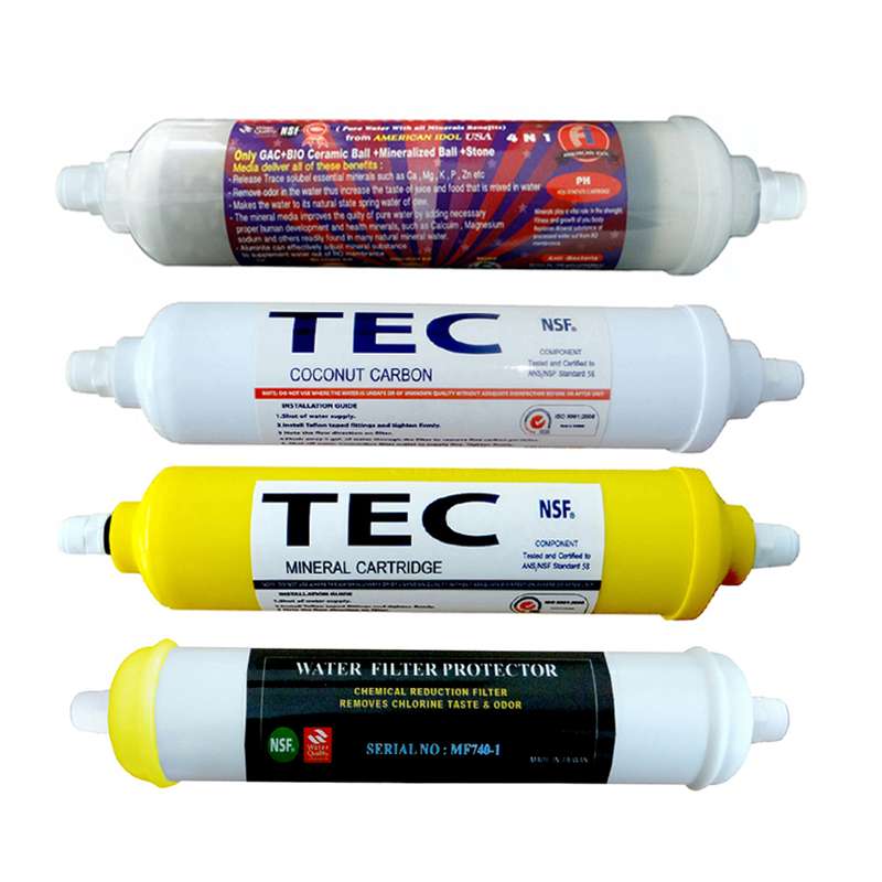 فیلتر دستگاه تصفیه کننده آب مدل FILTER RO- AT4BG مجموعه 4 عددی