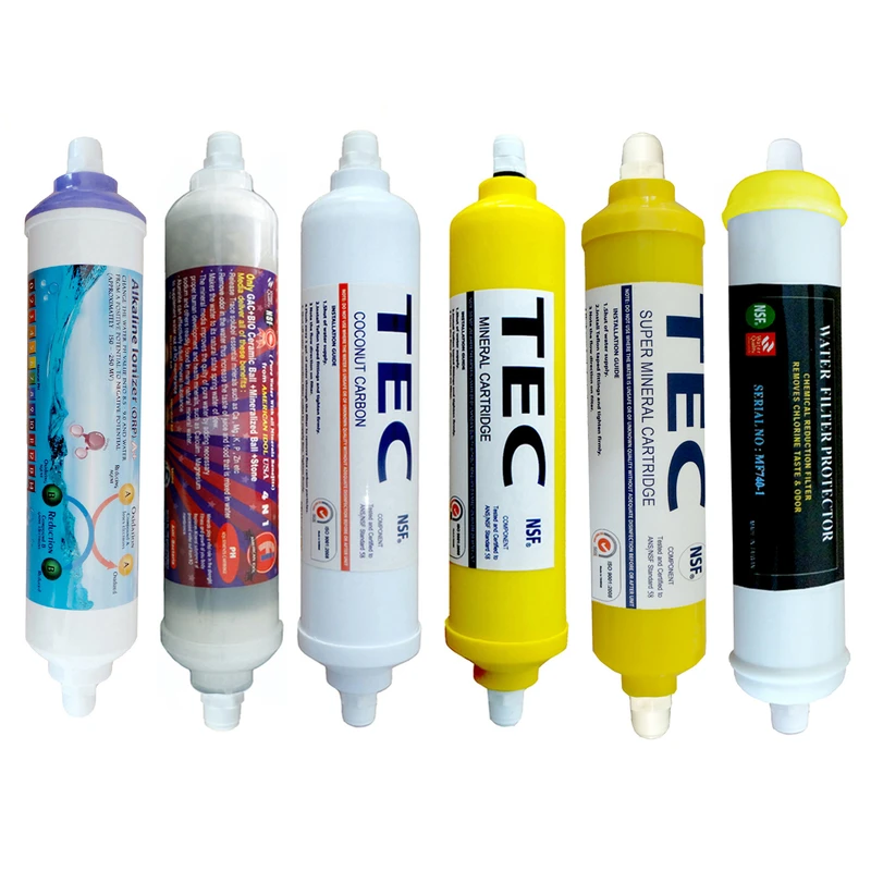 فیلتر دستگاه تصفیه کننده آب مدل FILTER RO- AT6G مجموعه 6 عددی