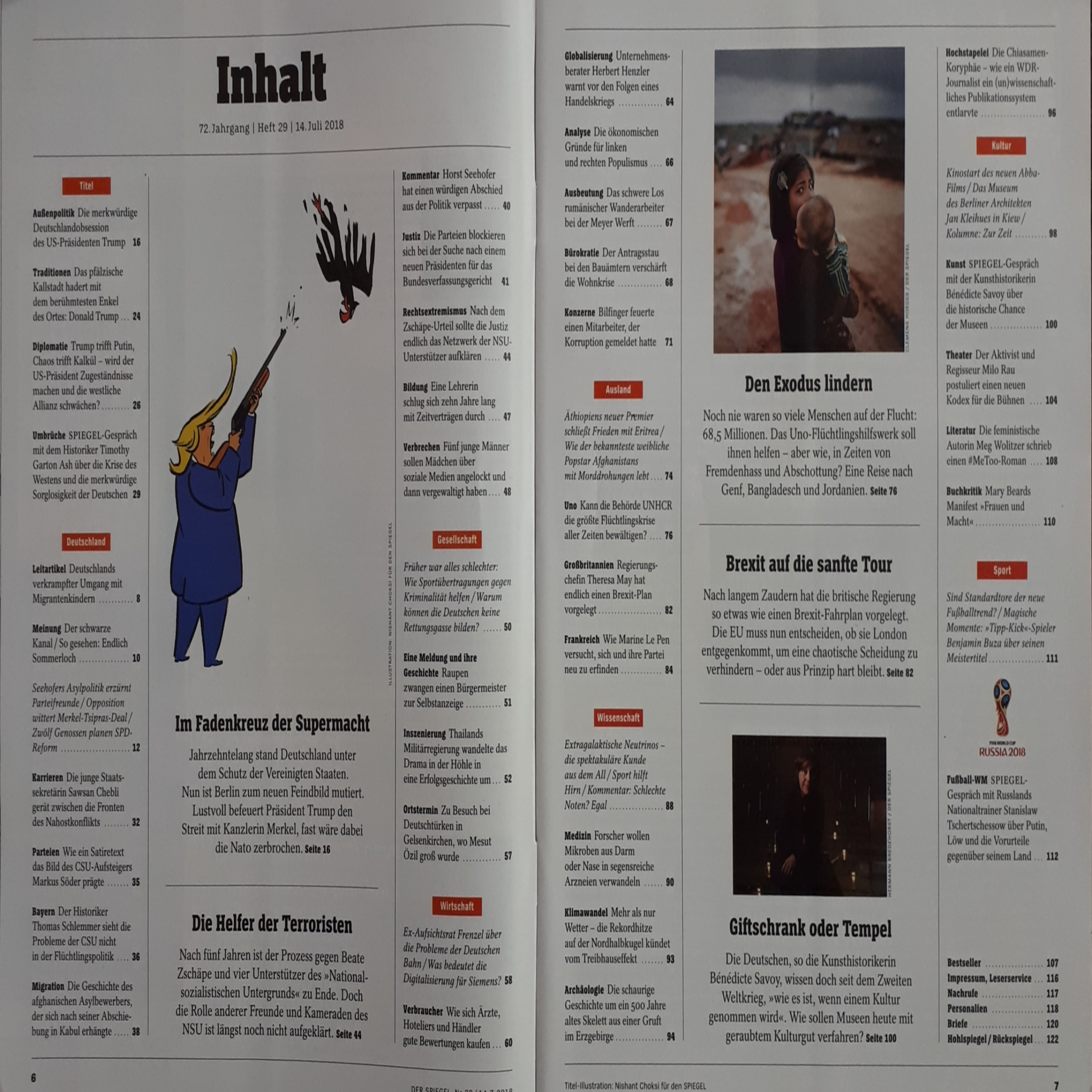 مجله اشپيگل جولاي 2018