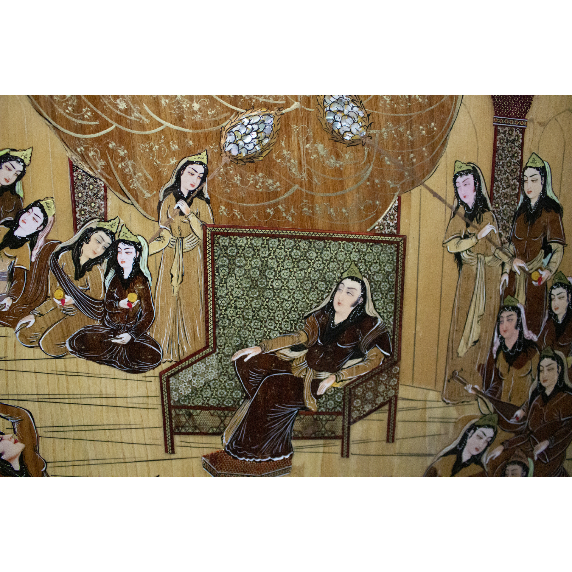 تابلو معرق کاری طرح یوسف و زلیخا مدل c3