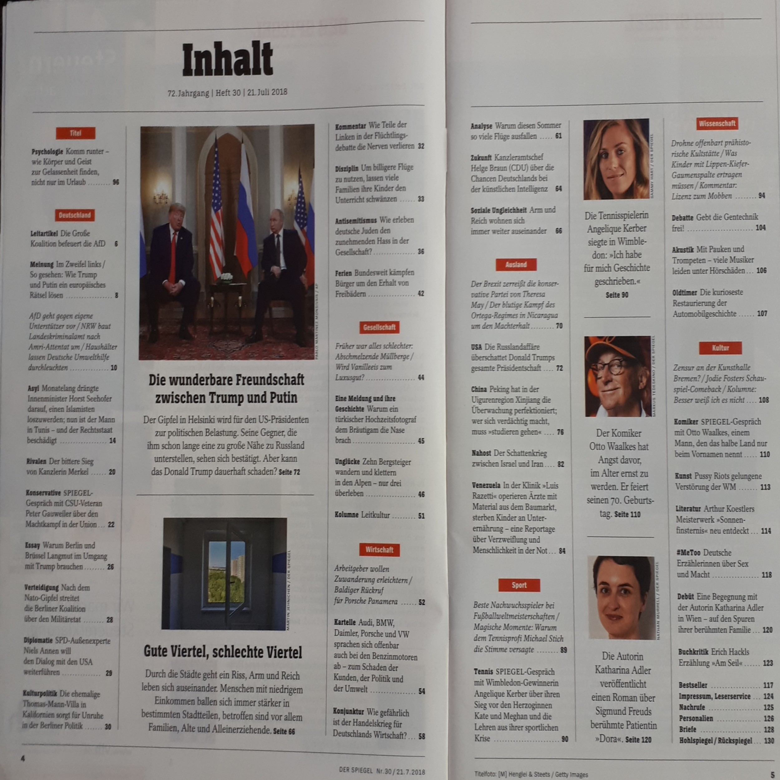 مجله اشپيگل جولاي 2018