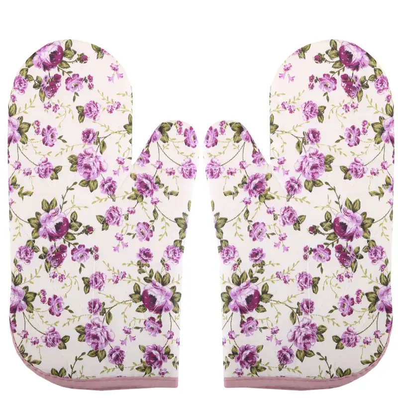 دستکش فر طرح گل بسته 2 عددی