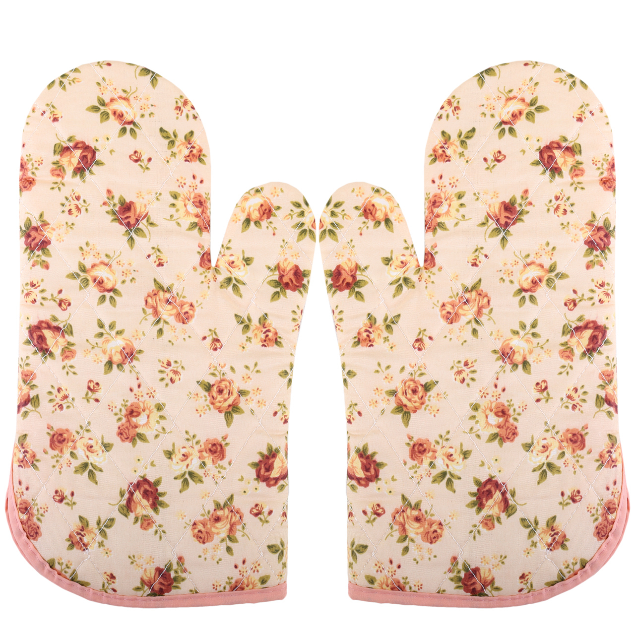 دستکش فر طرح گل بسته 2 عددی