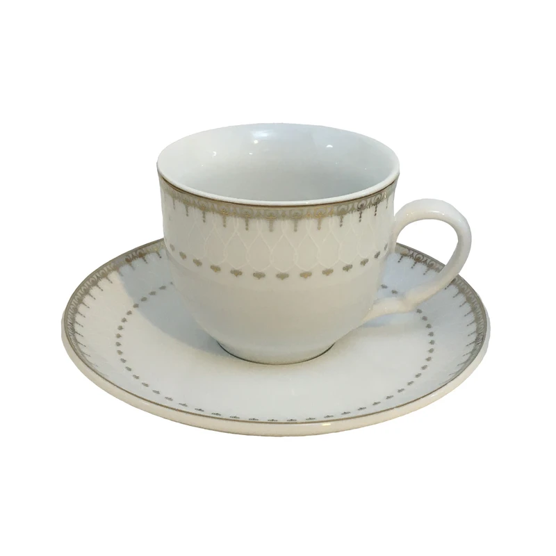 سرویس چای خوری 12 پارچه شرکت صنایع چینی تقدیس مدل گلبرگ کد 100