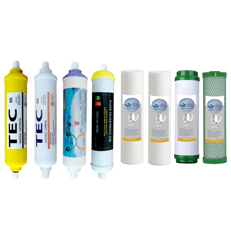 فیلتر دستگاه تصفیه کننده آب مدل FILTER RO- AT8G مجموعه 8 عددی