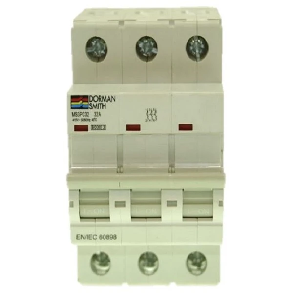 فیوز مینیاتوری سه فاز 10 آمپر دورمن اسمیت مدل MS3PC10