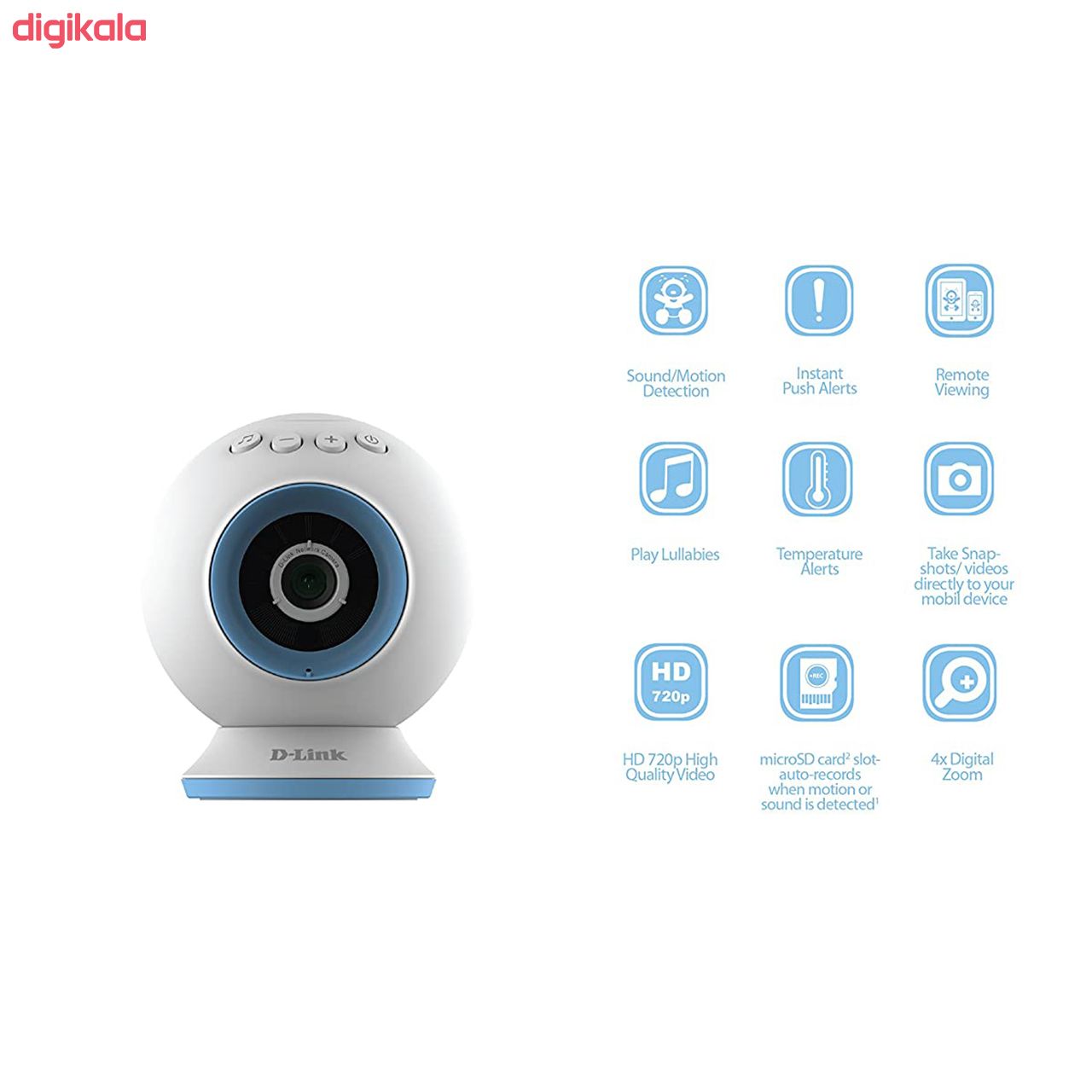 دوربین نظارتی، تحت شبکه و بیسیم مخصوص کودکان دی-لینک مدل DCS-825L main 1 15