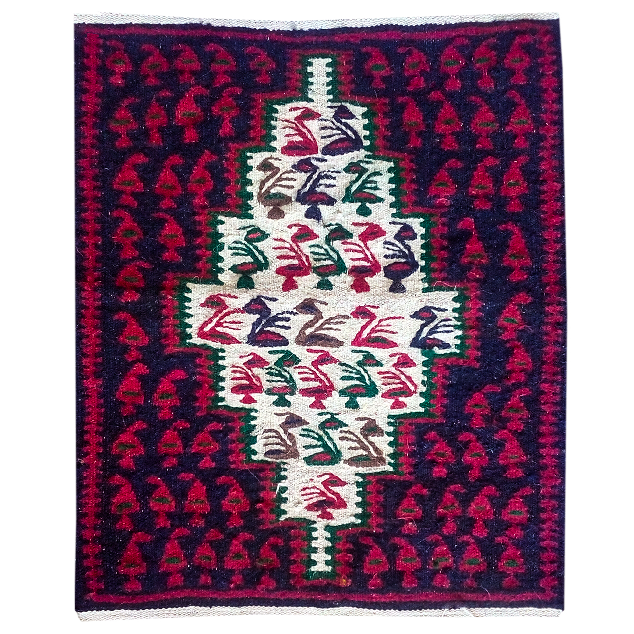 گلیم دستبافت نیم متری طرح هرسین کد 2234