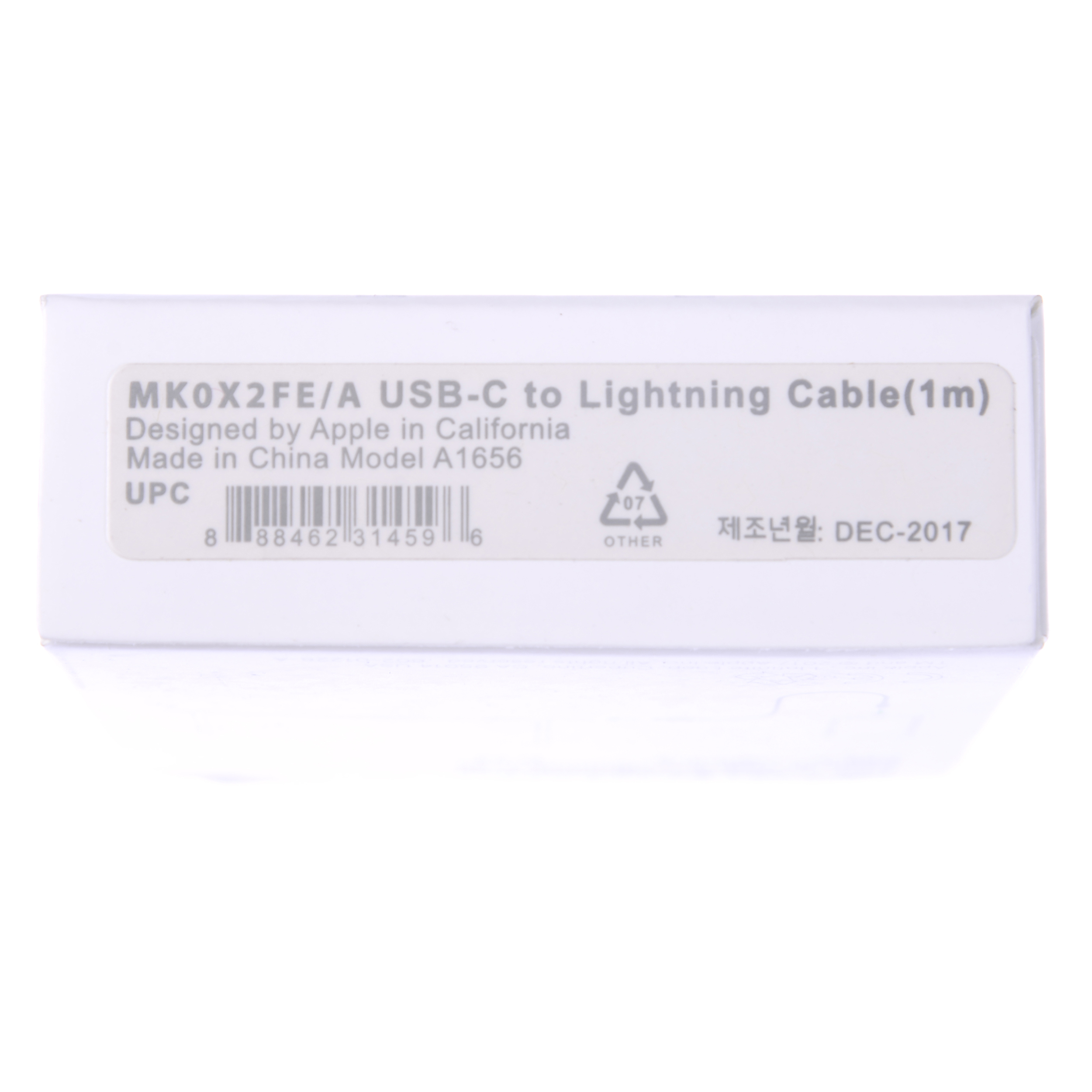 کابل تبدیل USB-C به لایتنینگ مدل MK0X2FE/A A1656 طول 1 متر