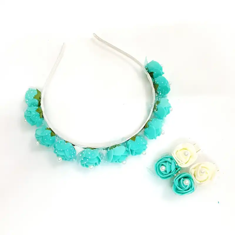 ست تل و گیره مو دخترانه مدل رز کد RZ2