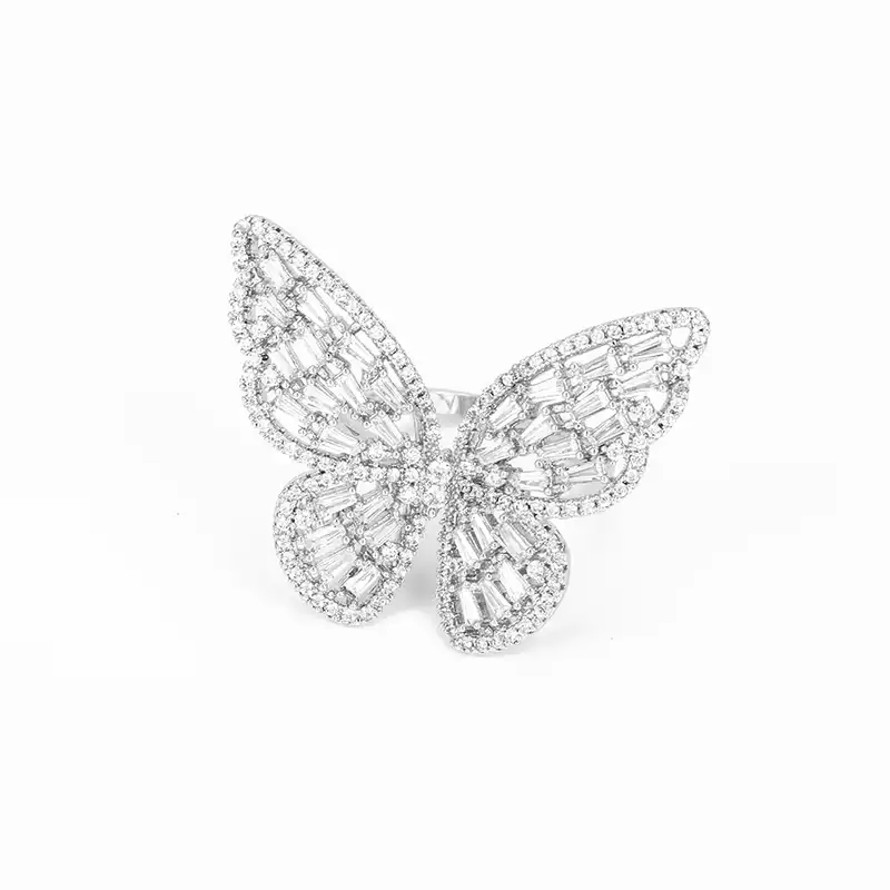 انگشتر زنانه طرح پروانه کد R3005