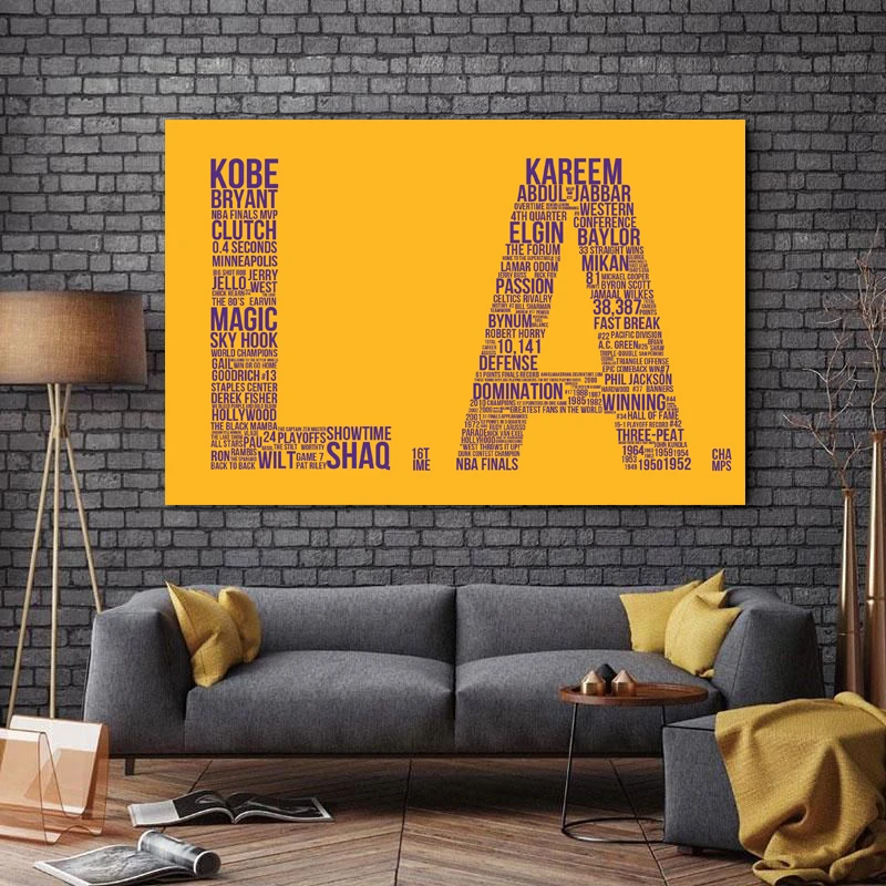 تابلو شاسی طرح بسکتبال مدل Los Angeles Lakers کد 880