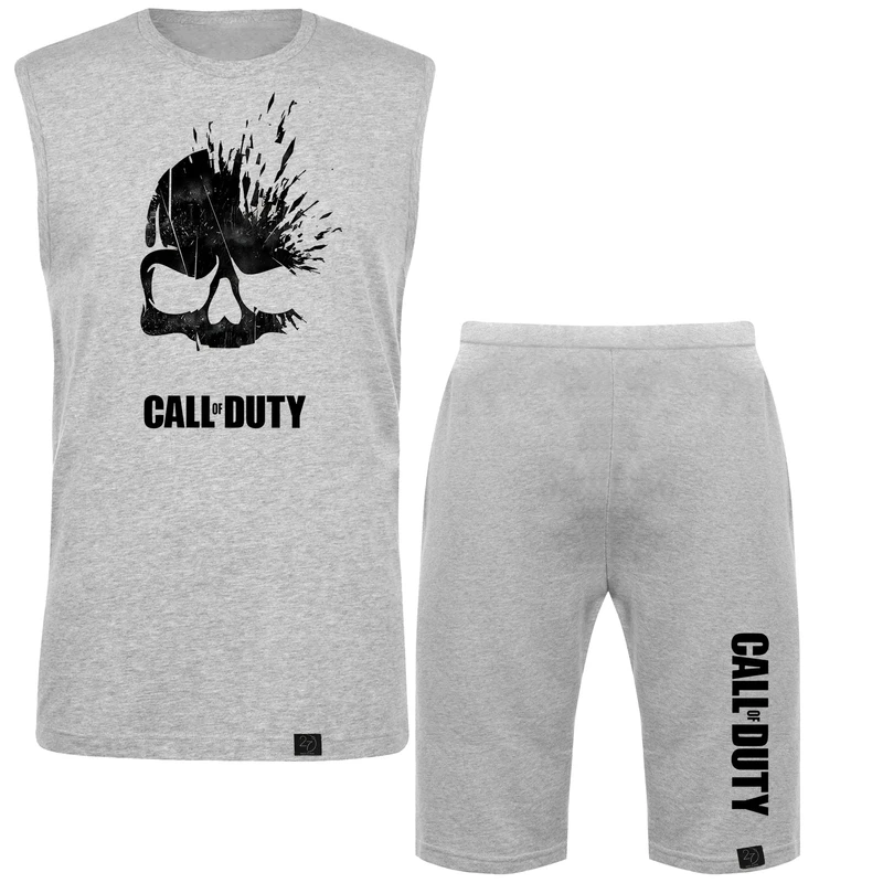 ست تاپ و شلوارک مردانه 27 طرح call of duty کد B68