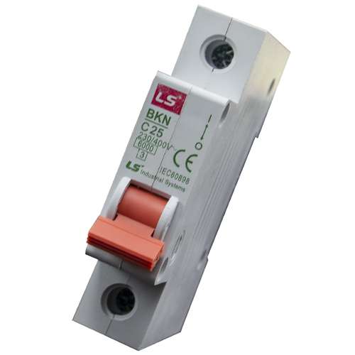 فیوز مینیاتوری تک فاز 25 آمپر ال اس کد C25 