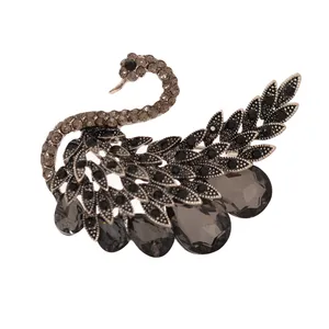 گل سینه زنانه طرح قو کد GS1054