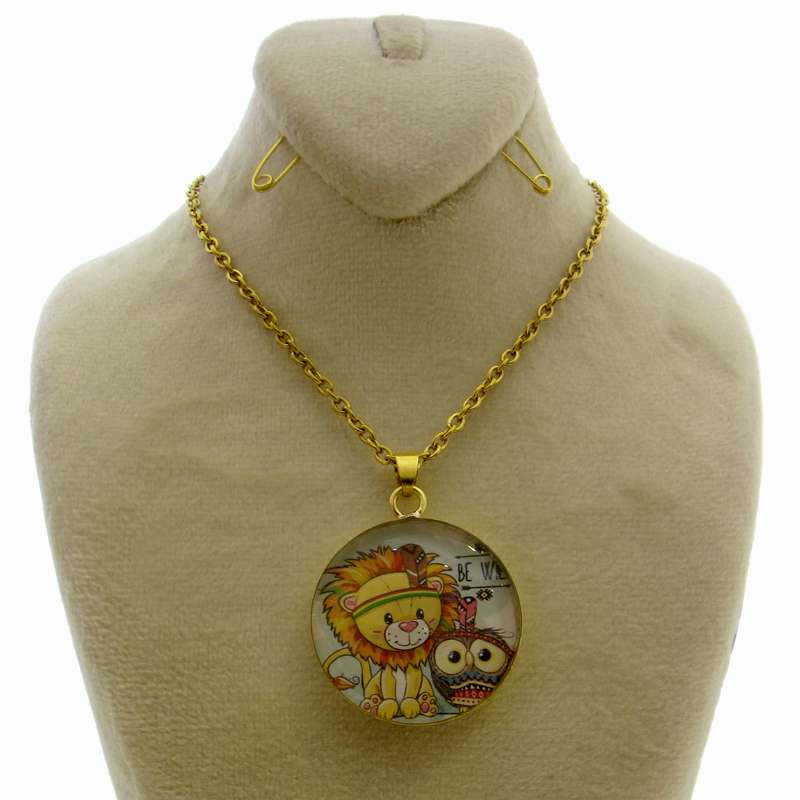 گردنبند دخترانه طرح جغد کد 081 گردنبند دخترانه طرح جغد کد 081