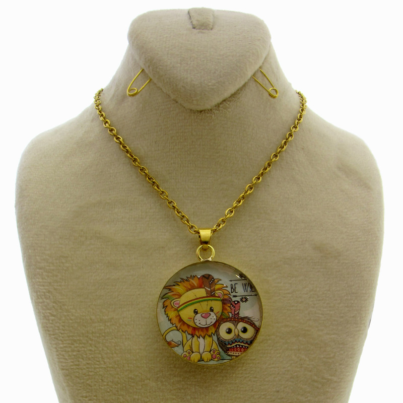 گردنبند دخترانه طرح جغد کد 081 گردنبند دخترانه طرح جغد کد 081