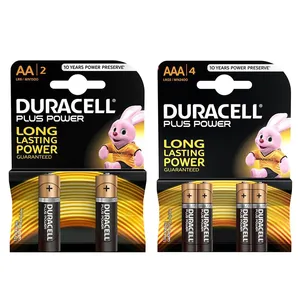 باتری قلمی و نیم قلمی دوراسل مدل Plus Power Duralock مجموعه 6 عددی