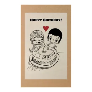 کارت پستال طرح تبریک تولد مدل Happy Birthday کد A126