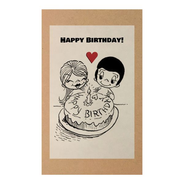 کارت پستال طرح تبریک تولد مدل Happy Birthday کد A126