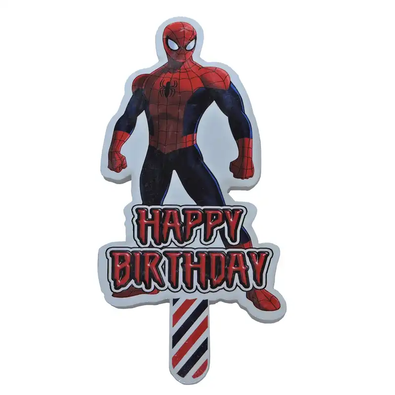 شمع تولد طرح مرد عنکبوتی