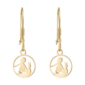 گوشواره طلا 18 عیار زنانه میو گلد مدل GD326