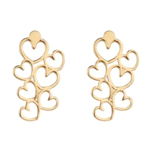 گوشواره طلا 18 عیار زنانه میو گلد مدل GD323