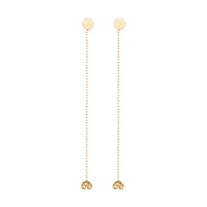 گوشواره طلا 18 عیار زنانه میو گلد مدل GD327	