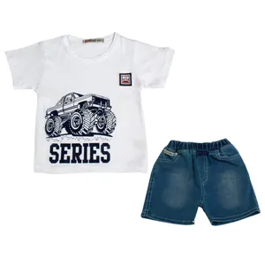  ست تی شرت و شلوارک پسرانه لاکی کیدز کد 1-380115