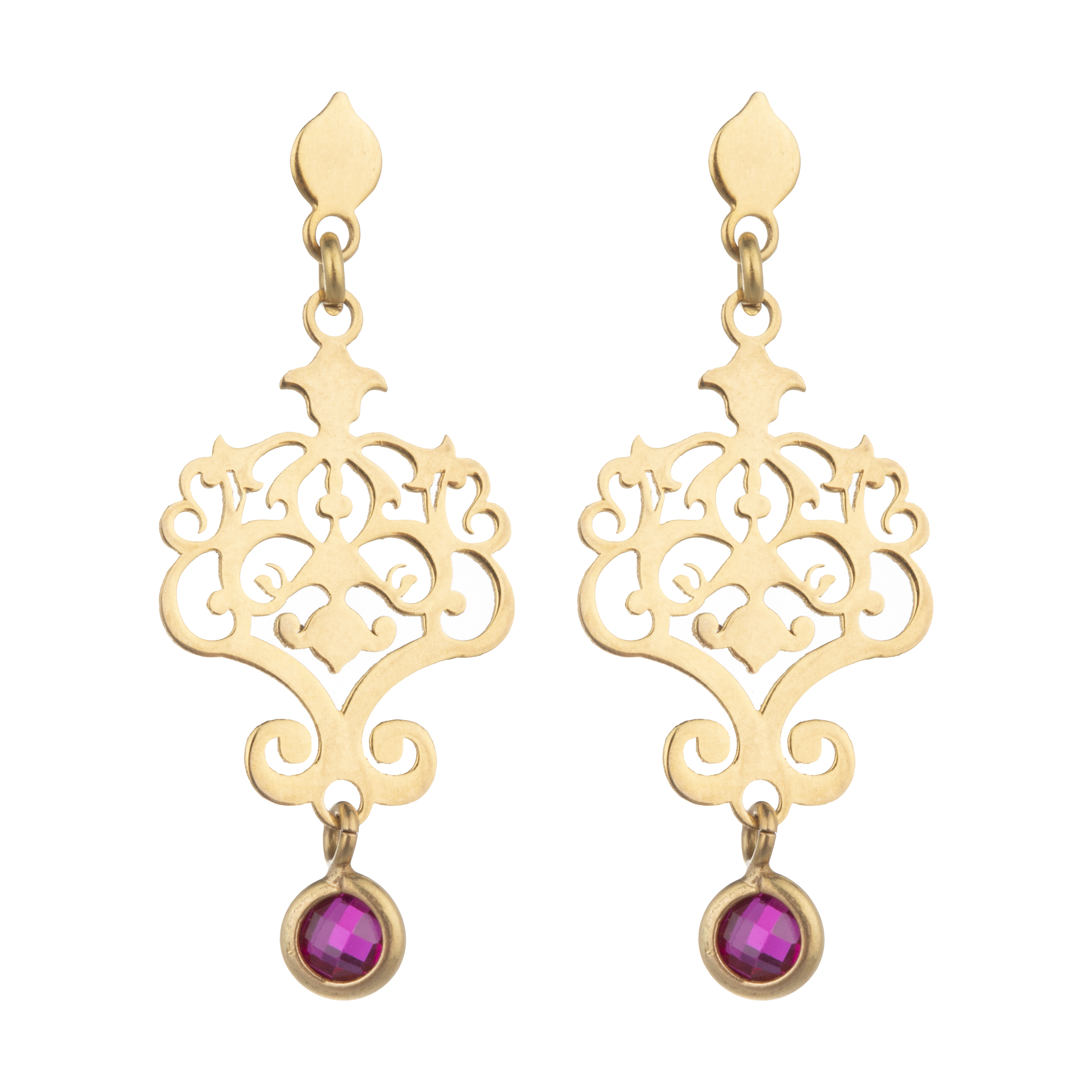 گوشواره طلا 18 عیار زنانه میو گلد مدل GD329