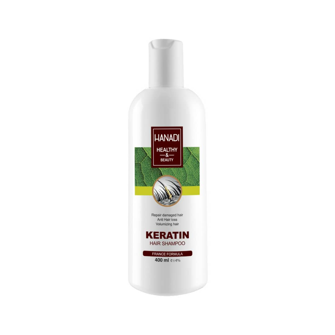 شامپو مو هانادی مدل  Keratin حجم 400 میلی لیتر