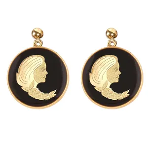 گوشواره طلا 24 عیار زنانه دانژه طرح شهریور کد ZONG0400006