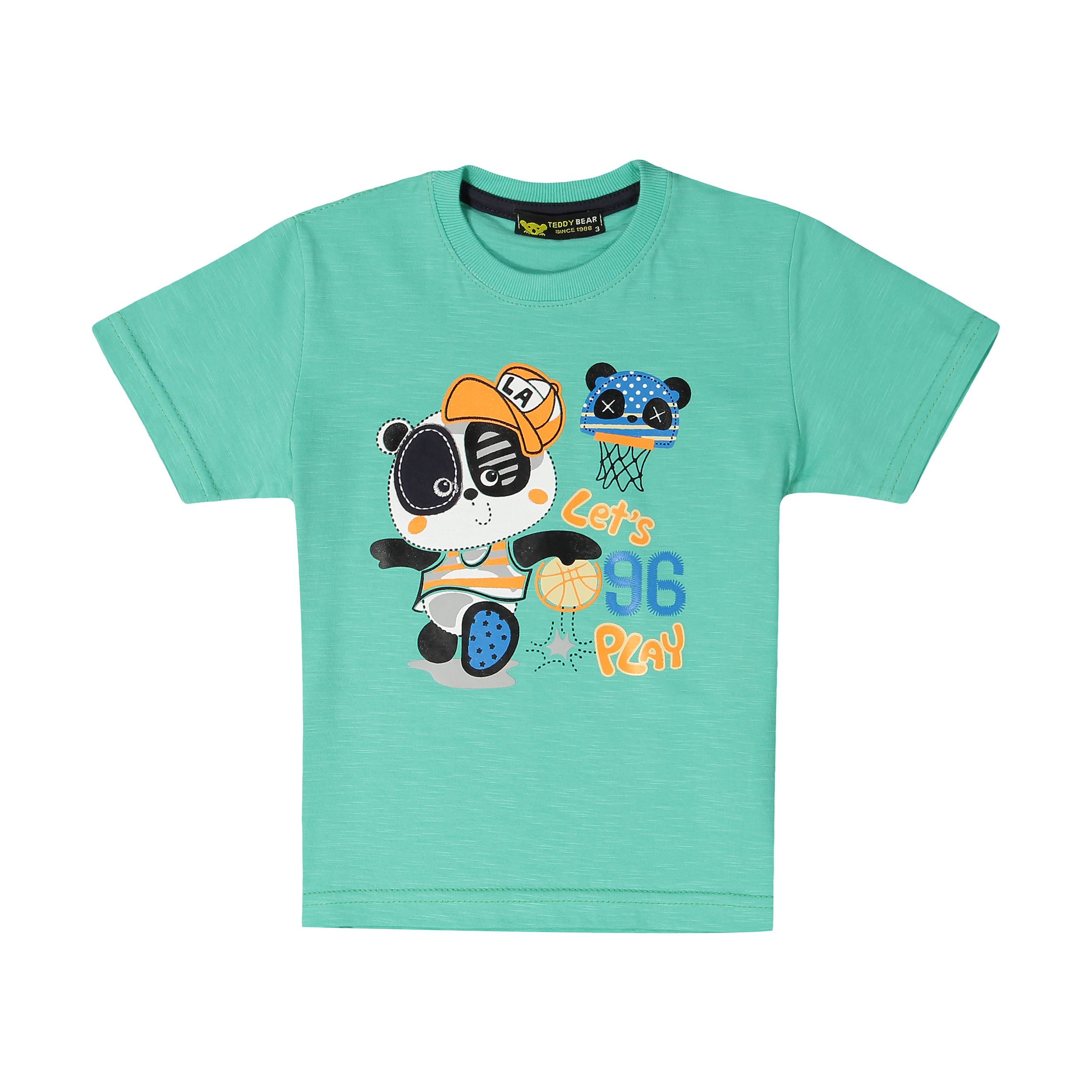 تی شرت پسرانه خرس کوچولو طرح پاندا کد 0013