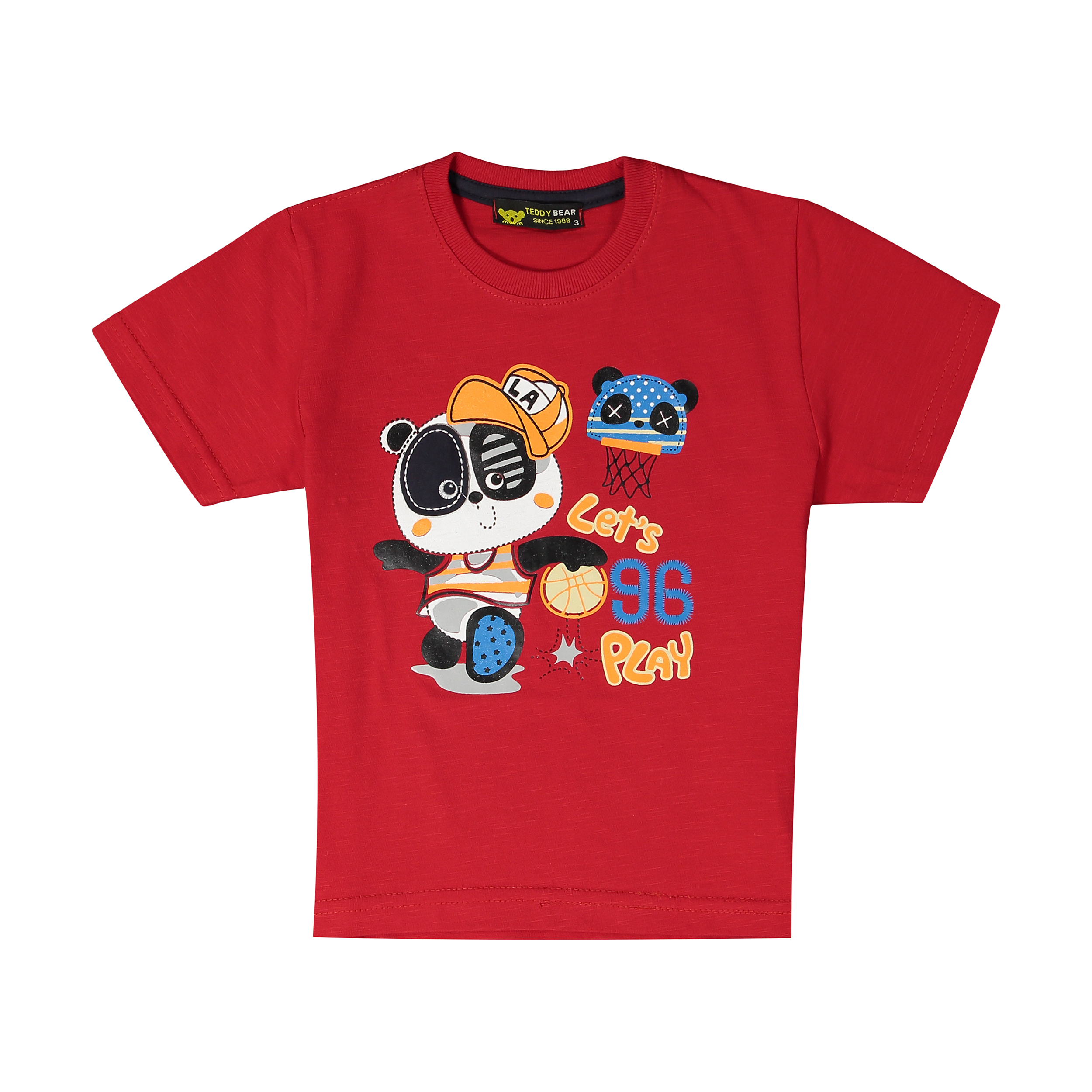 تی شرت پسرانه خرس کوچولو طرح پاندا کد 0012