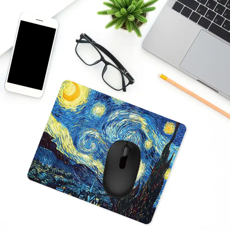 ماوس پد طرح نقاشی شب پر ستاره مدل MP1921