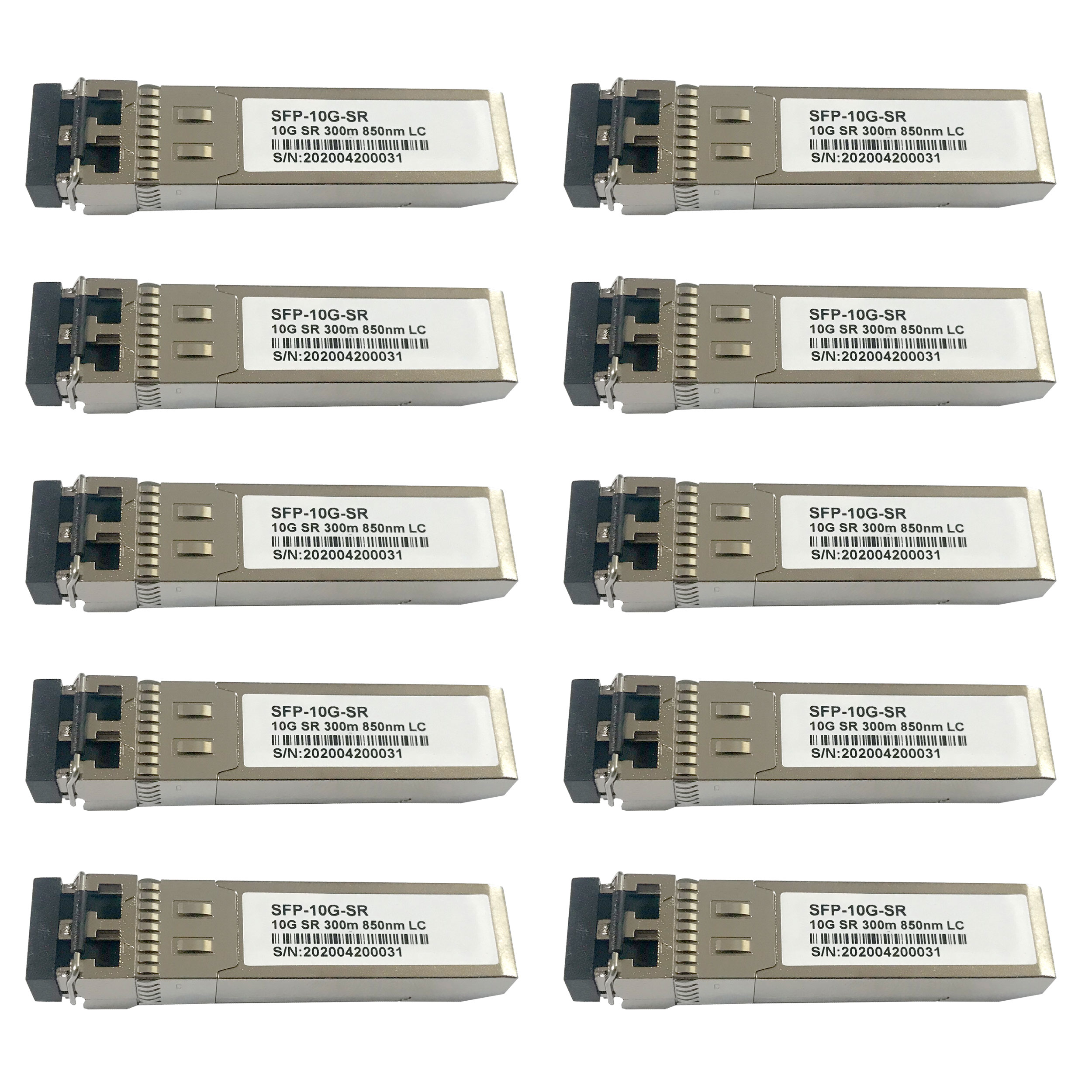 ماژول فیبر نوری مدل SFP-10G-SR بسته 10 عددی