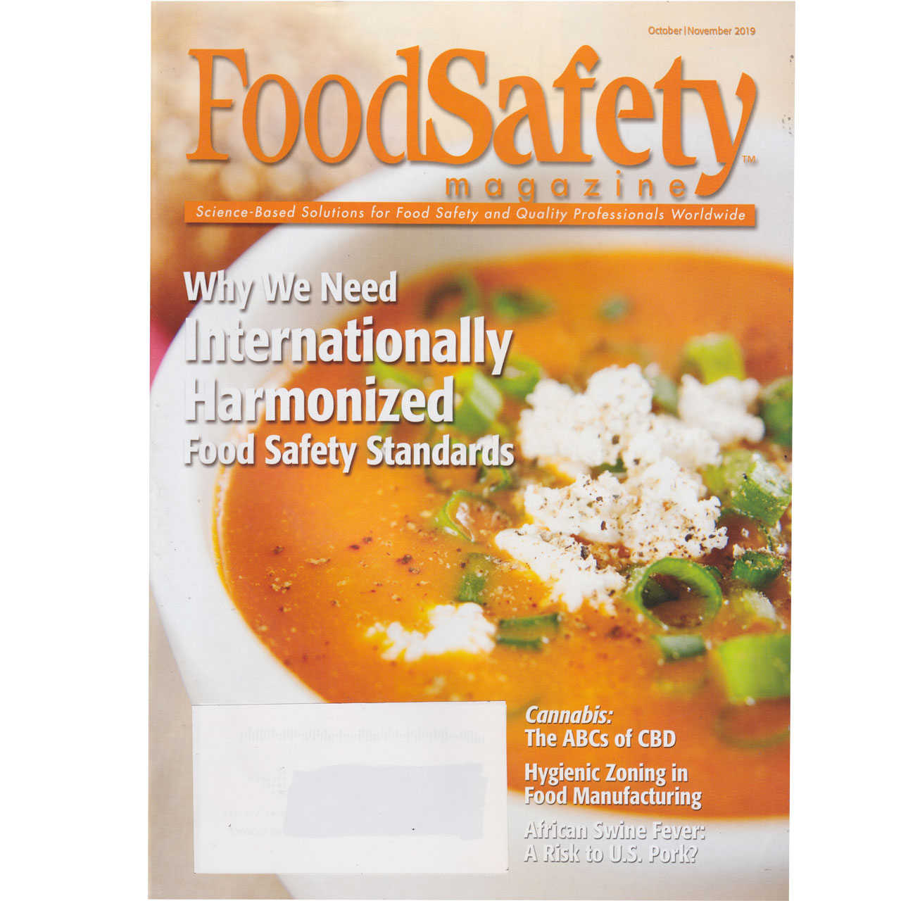مجله Food Safety نوامبر 2019