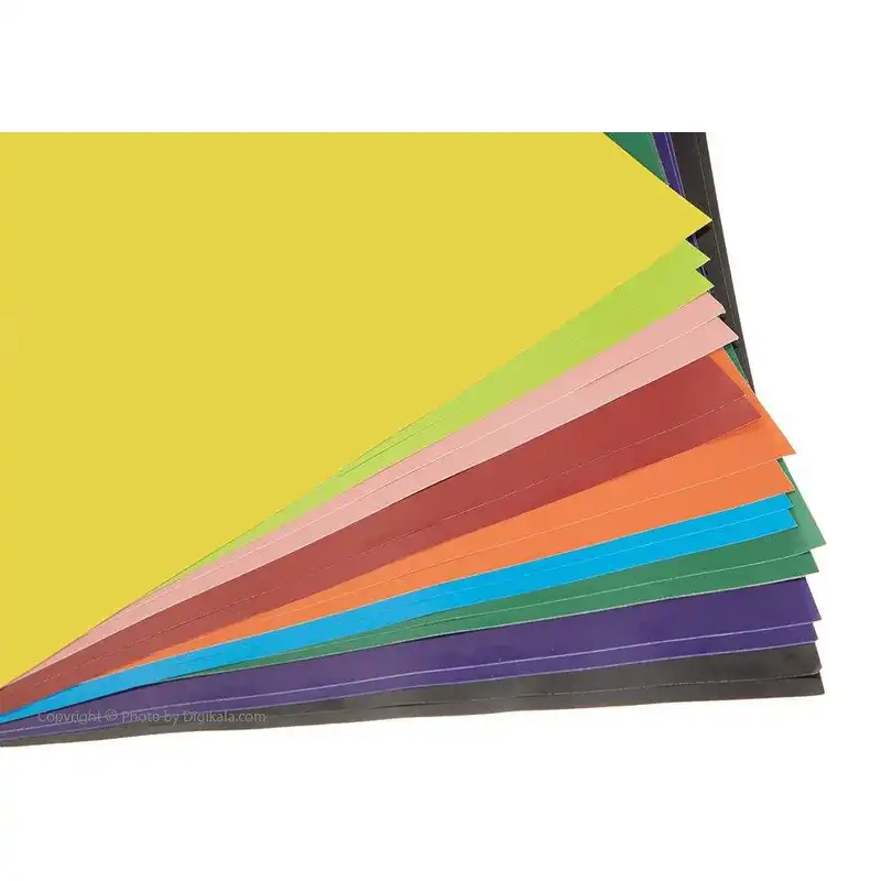 مقوا رنگی کد p-z0501 سایز A4 بسته 10 عددی