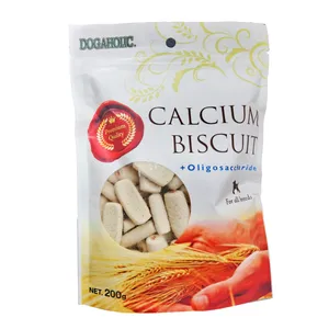 تشویقی سگ داگولیک مدل calcum bicuit وزن ۲۰۰ گرم