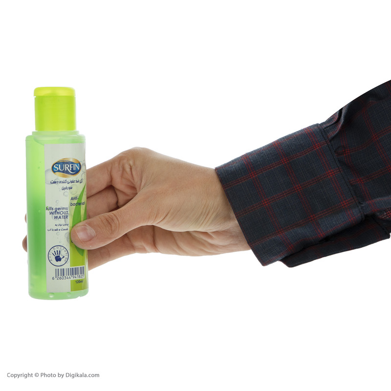 ژل ضد عفونی کننده دست سورفین کد 02 حجم 120 میلی لیتر