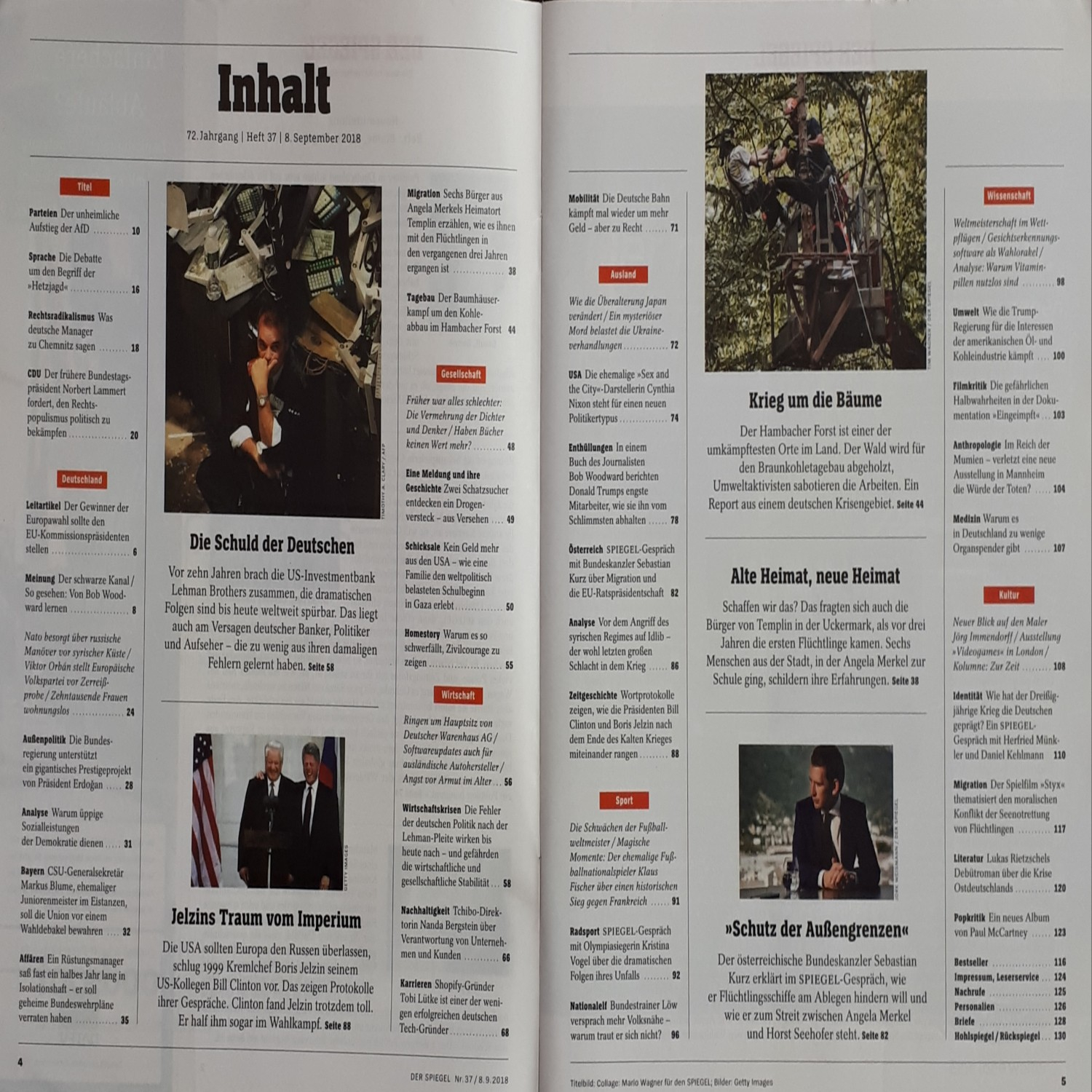 مجله اشپيگل سپتامبر 2018