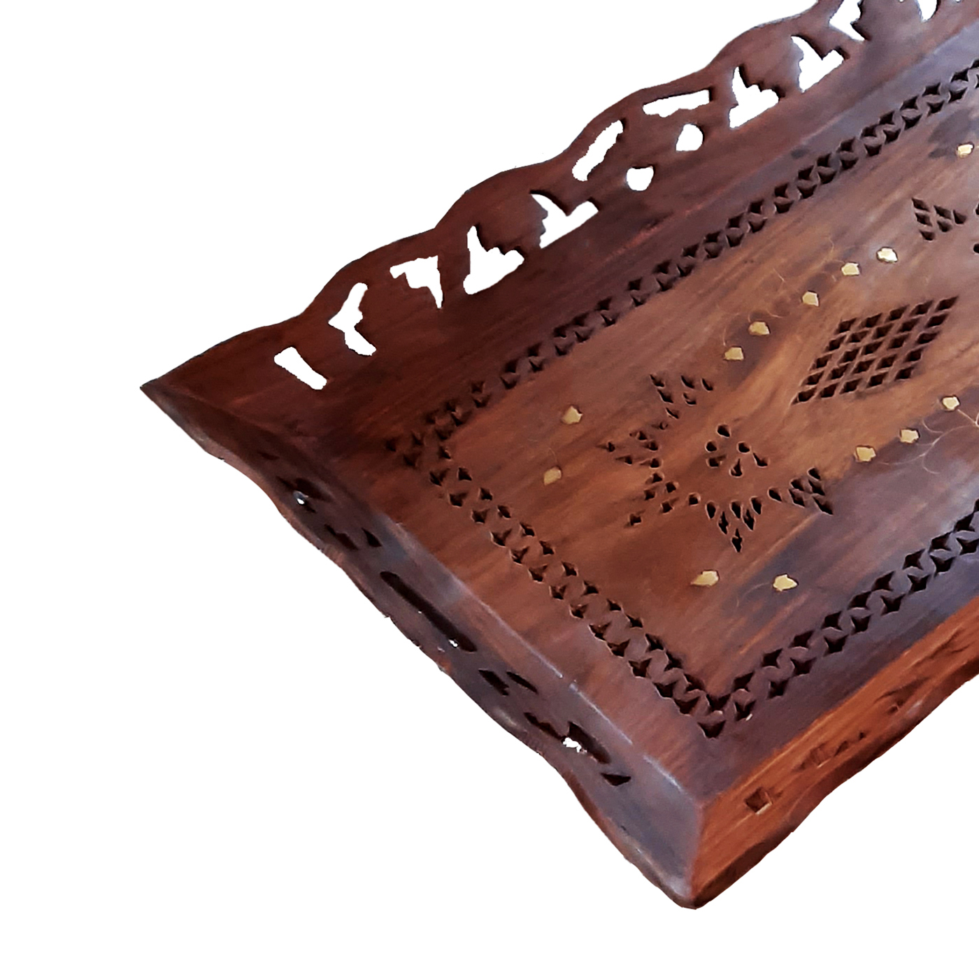 Handmade decorative wooden carving tray, HF-4430 MODEL