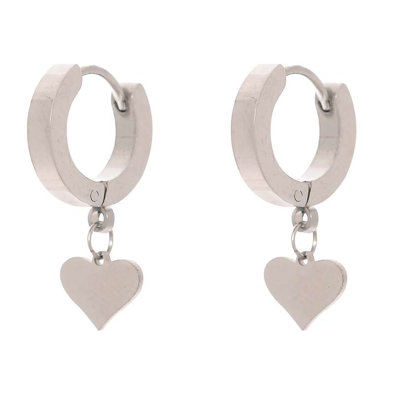 گوشواره زنانه طرح قلب کد GO1515 گوشواره زنانه طرح قلب کد GO1515