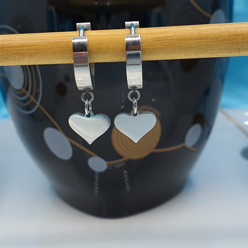 گوشواره زنانه طرح قلب کد GO1515 گوشواره زنانه طرح قلب کد GO1515